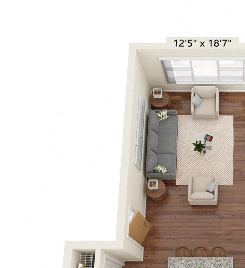 One Bedroom Floor Plan at South Range Crossings